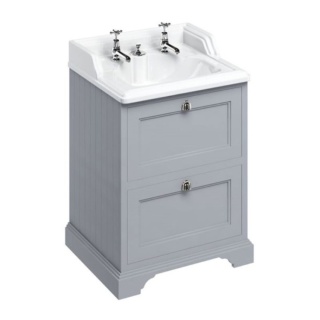 Burlington Vanity Unit, 65cm with Drawers and Invisible Overflow Basin